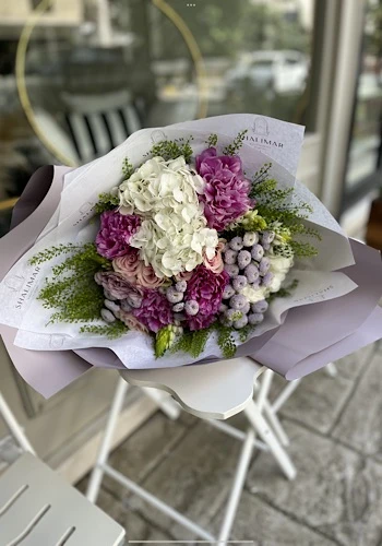 Bella Deluxe Ortanca Şakayık Buketi